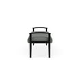 thumbnail image 3 of Amherst Wood Reception Waiting 19" 3 Seat Bench / Black Wood / Light Gray, 3 of 5