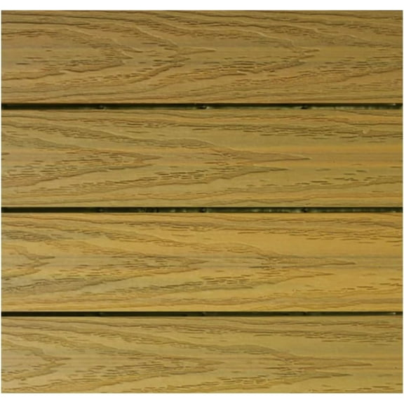 UltraShield Naturale 1 ft. x 1 ft. Quick Deck Outdoor Composite Deck Tile Sample (English Oak)
