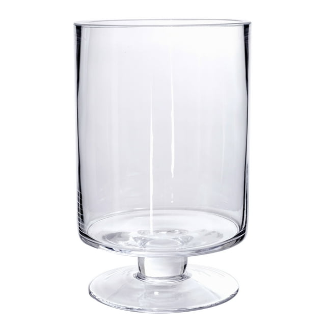 Better Homes and Gardens Medium Glass Pillar Pedestal Home Candle Holder