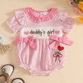 thumbnail image 2 of JUMEYU Summer Newborn Clothes Short Sleeve Baby Girl Bodysuits Cartoon Baby Clothes Soft Infant Outfits Baby Shower Gifts 0 3 6 9 12 18 24 Months (Pink,0-3 Months), 2 of 7