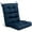 Blue, variant on Costway 22''x44'' Back Chair Cushion Tufted Pillow Patio Seating Pad Gray