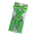 thumbnail image 1 of Tirantes ajustables para niños Perfecl con pajarita Verde brillante, 1 of 8