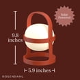 thumbnail image 4 of Rosendahl Soft Spot Solar Circular Lantern - 9.8 in., Elegant & Durable Solar-Powered Lantern with Rechargeable USB, Ideal for Indoor and Outdoor Use, Cozy Home Lighting and Decor (Terracotta), 4 of 7