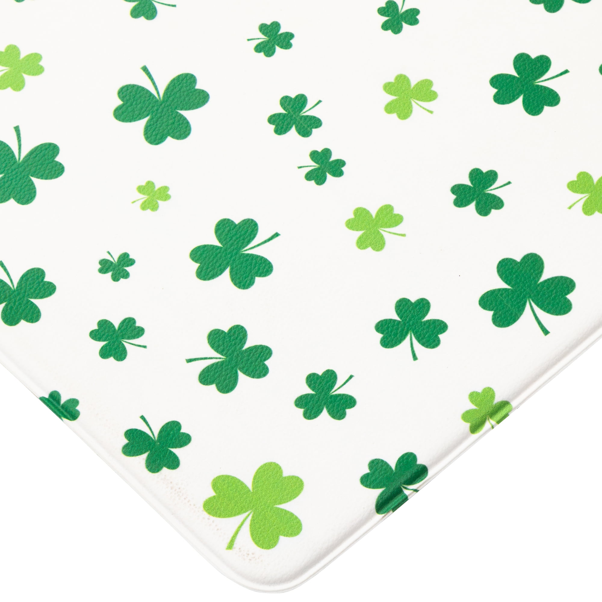Northlight St. Patrick's Day Shamrocks Kitchen Floor Comfort Mat - 29.5"