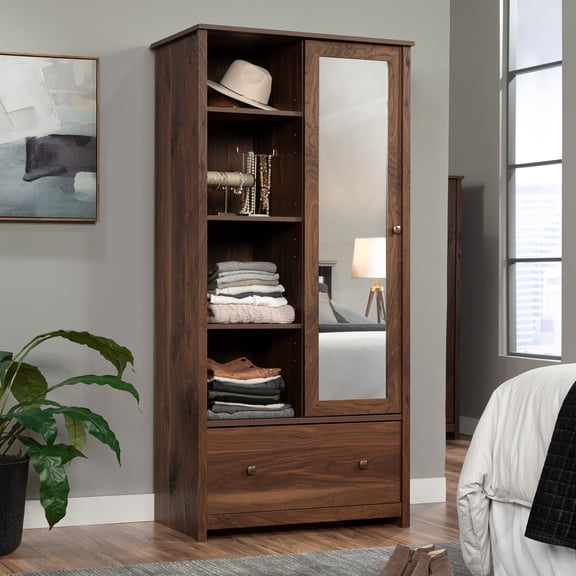 Sauder River Ranch Armoire Grand Walnut finish
