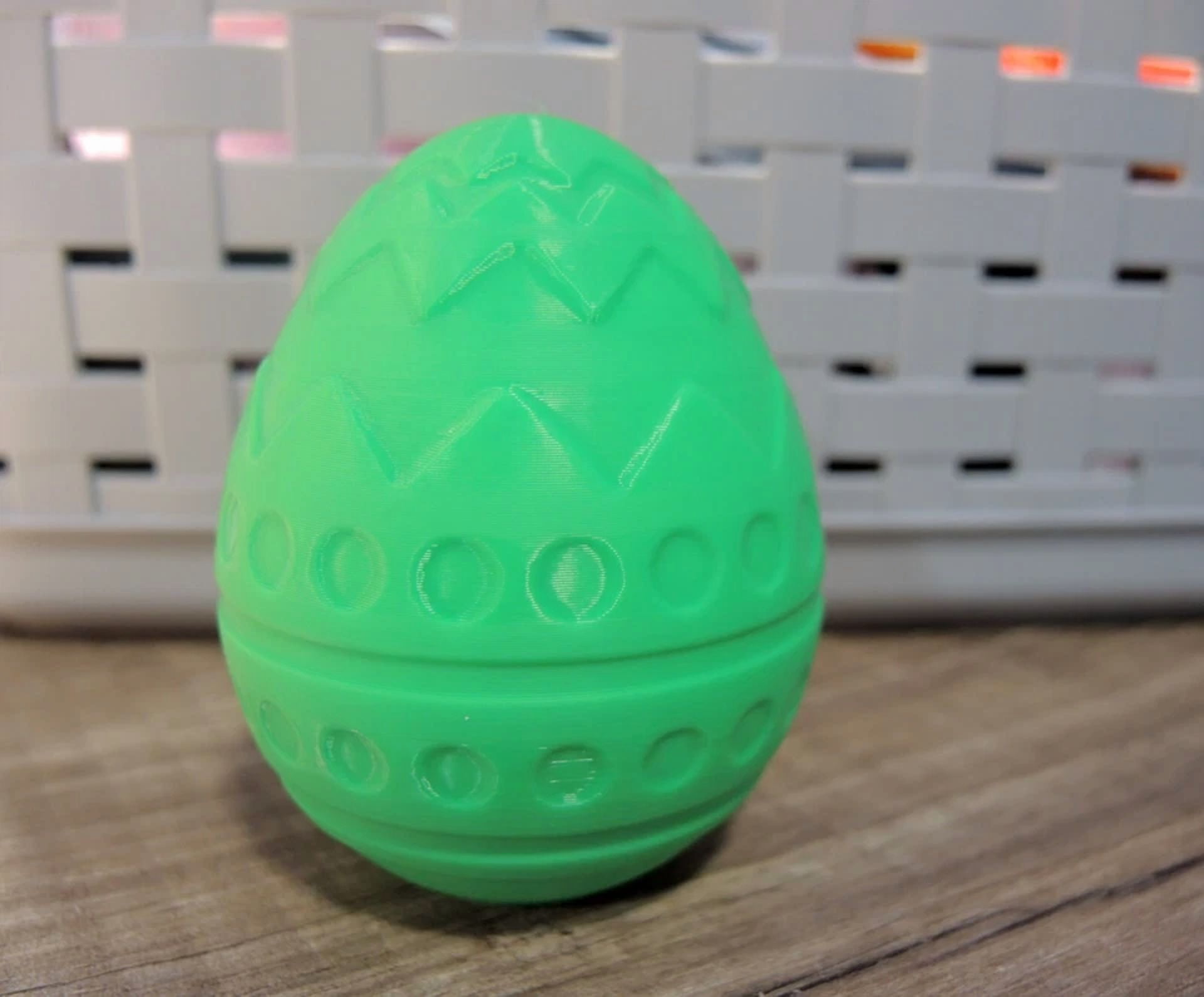 CRESTIN- Easter Egg 3D Printed Green