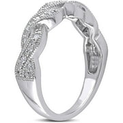 Everly Womens Diamond Sterling Silver Ring