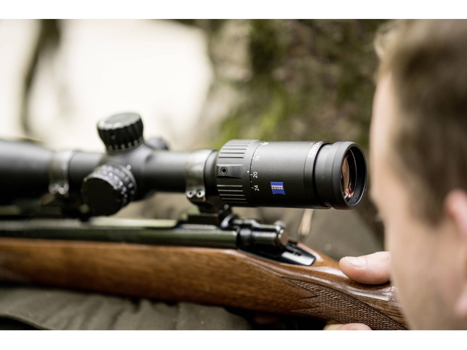 Zeiss Conquest V4 4-16x44mm Riflescope, ZBR-2 Reticle, External Elevation Turret, HD Optics, Waterproof, Side Parallax Adjustment (522931-9992-080)