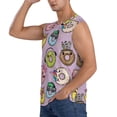thumbnail image 3 of Goofa Cute Donuts Printed Men's Sleeveless T-Shirt - Athletic Gym Workout Tank Top for Men - Moisture-Wicking, UPF 30+ Quick-Dry Muscle Tee-Small, 3 of 8