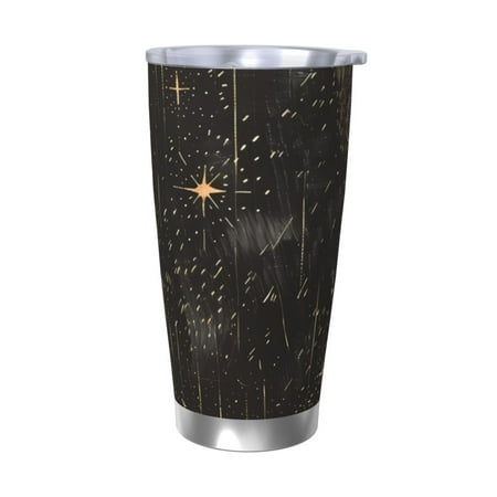 

Matuu Starry Night Black Sheep for 20oz Durable Thermal Cups Keep Drinks Cold and Hot Insulated Car Mug with Lid-Without Straw