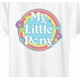 thumbnail image 3 of My Little Pony - Retro Rainbow Badge - Women's Short Sleeve Graphic T-Shirt, 3 of 5