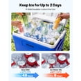 thumbnail image 2 of VEVOR Hard Cooler, 45QT Portable Rolling Cooler with Wheels, Leak-Resistant Coolbox Keeps Contents Cool for 48 Hours, Ice Retention Insulated Chests, Ultra-Light for Outdoor Picnics, Grill, Camping, 2 of 9