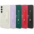 thumbnail image 5 of Designed for Samsung Galaxy S24 Case with Strap Silicone Love Heart Phone Cover for Women Wristband Kickstand Full Body Protective Slim Case for Galaxy S24 2024-Purple, 5 of 9