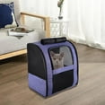 thumbnail image 4 of Bolsa de transporte Colco para perros y gatos Plegable Púrpura S, 4 of 8