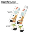 thumbnail image 2 of Honeii Travel Animals Print Long Socks,Novelty Design Socks Gift for Men and Women,Crew Socks,Calf Socks, 2 of 6