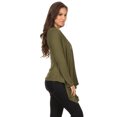 thumbnail image 3 of Women's Solid Open Front Long Sleeve Lightweight Soft Basic Sweater Cardigan, 3 of 4