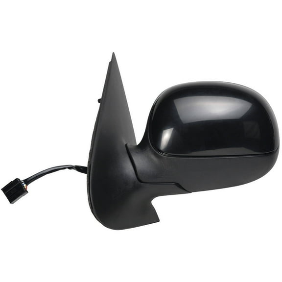 61052F - Fit System Driver Side Mirror for 98-02 Ford Expedition, Lincoln Navigator, 98-03 F150/F250 LD Crew Cab, black, w/ PTM cover, foldaway, Drover Side, Power