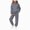 T004-Dark Gray, variant on Zuwimk Toddler Boy Girls Clothes Ribbed Solid Long Sleeve Hoodie Sweatshirt and Sweatpants 2Pcs Fall Winter Outfits(T004-Black)