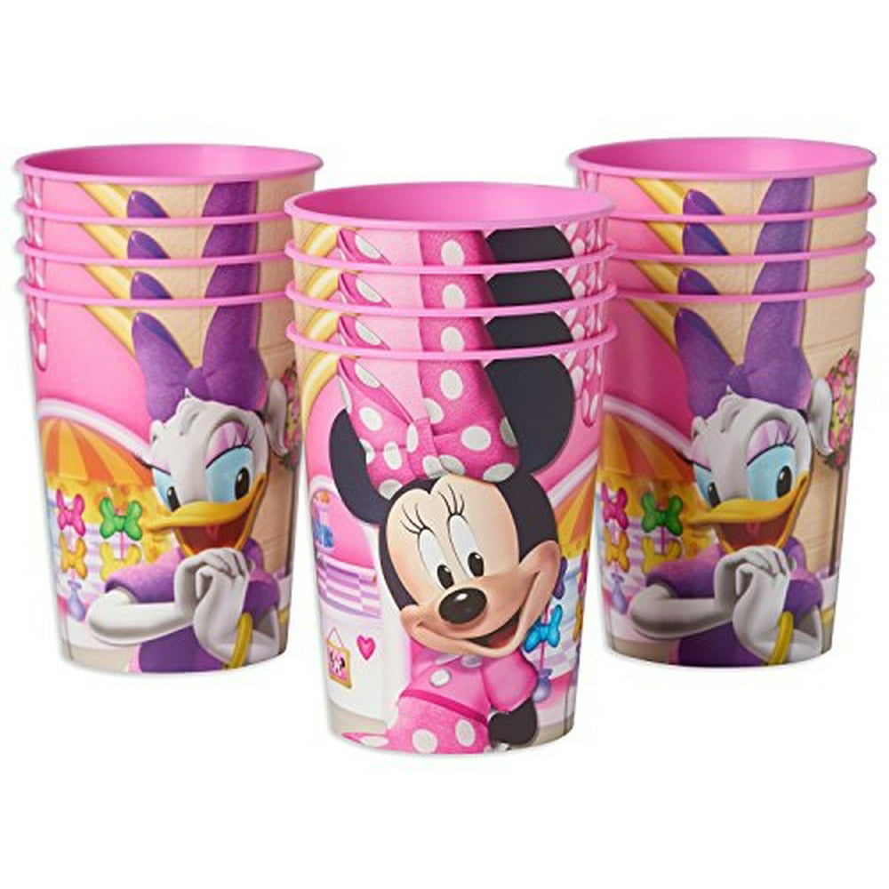 American Greetings Minnie Mouse Plastic Party Cups (12 Count), 16 oz