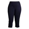 thumbnail image 4 of JMS Just My Size by Hanes Women's Plus Snap Hem Pull On Cropped Pants, 23" Inseam, Sizes 0X-4X, 4 of 7