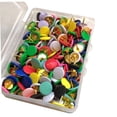 thumbnail image 3 of WHAMVOX 300Pcs Multi-Color Map Tacks Assorted Color Plastic for Corkboard Use Office Supplies Fashion Design, 3 of 6