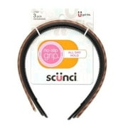 Scunci No Slip Grip Skinny Head Bands 3 CT, assorted colors, random selection