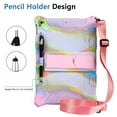 thumbnail image 4 of Colorful Tablet Case for iPad 10.2/10.5, iPad 8th/7th Generation Case 2020 2019, iPad Air Case 3rd Generation /Pro Case 10.5 Inch - Drop Proof Silicone Stand Protective Kids Case with Shoulder Strap, 4 of 6