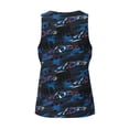 thumbnail image 5 of Easygdp Blue Sports Car Men's Tank Top, Sleeveless Muscle T Shirts, Breathable, Quick-Dry, Loose for Gym, Running, Fitness - Medium, 5 of 9