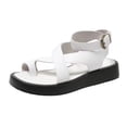 thumbnail image 1 of Women's platform platform sandals retro heightening flat toe high top Roman style, 1 of 2