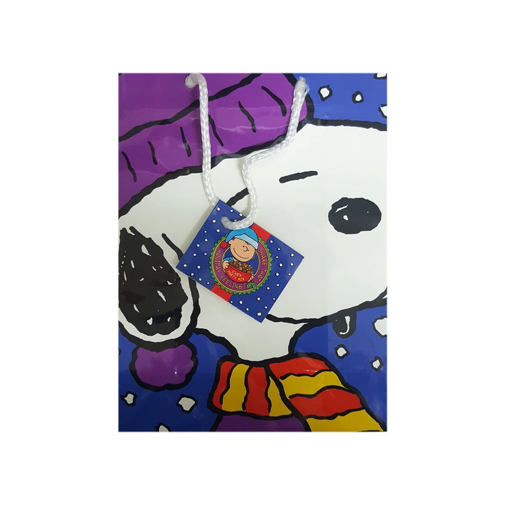 Chex Ralston Peanuts Snoopy Christmas Gift Bag 7&Amp;Quot; X 3&Amp;Quot; X 9&Amp;Quot; - Walmart.com - Walmart.com