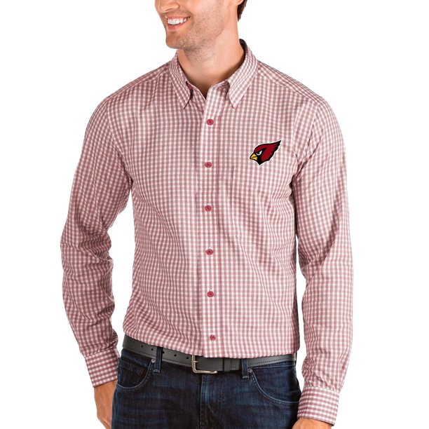 Men's Antigua Cardinal/White Arizona Cardinals Structure Long Sleeve