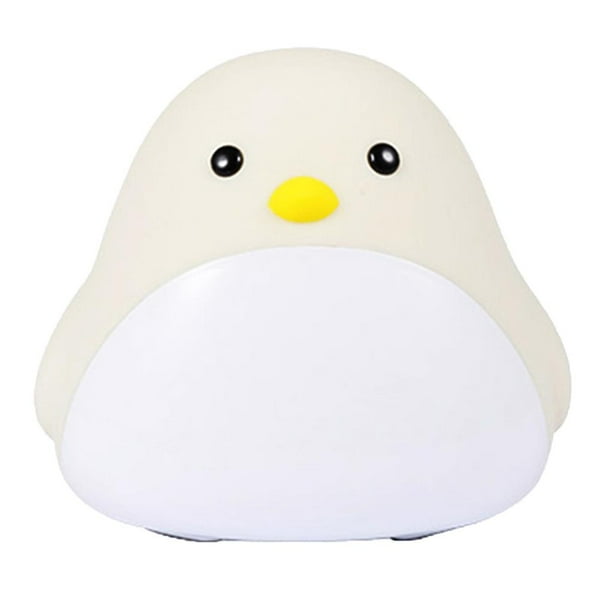 Cartoon Time Bird Alarm Clock Light Led Time Bird Night Light Carga Usb Reloj Silencioso Con Interruptor De Botón De Cabeza Tiempo De Retardo Temporización Pantalla De Temperatura Para Interiores Cateissary HA018859-00