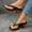 Black, variant on Kayannuo Women's Solid Color Summer Chunky Heel Sandals, 2025 Summer Chunky Heeled Thong Sandals Women Open Toe Flip-Flops Low Wedge Heel Slippers