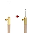 thumbnail image 4 of Uxcell Hand Crochet Metal Tube with Adjustable Embroidery Punch Needle 0.7mm, 1mm, 1.2mm, Wooden, 4 of 6