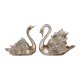 thumbnail image 1 of 2 piezas de cisne escultura figurina de cisne regalo de inauguración de la casa decoración moderna decoración del hogar adornos para la casa del hogar Plata, 1 of 9