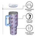 thumbnail image 4 of OBREWU Purple Boston Terrier Puppy Tumbler with Handle and Lid,Purple Boston Terrier Puppy 40oz Double Wall Vacuum Insulated Tumbler,Cups Gift for Women and Men, 4 of 7