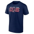 thumbnail image 2 of Men's Navy Columbus Blue Jackets Ice Cluster T-Shirt, 2 of 3