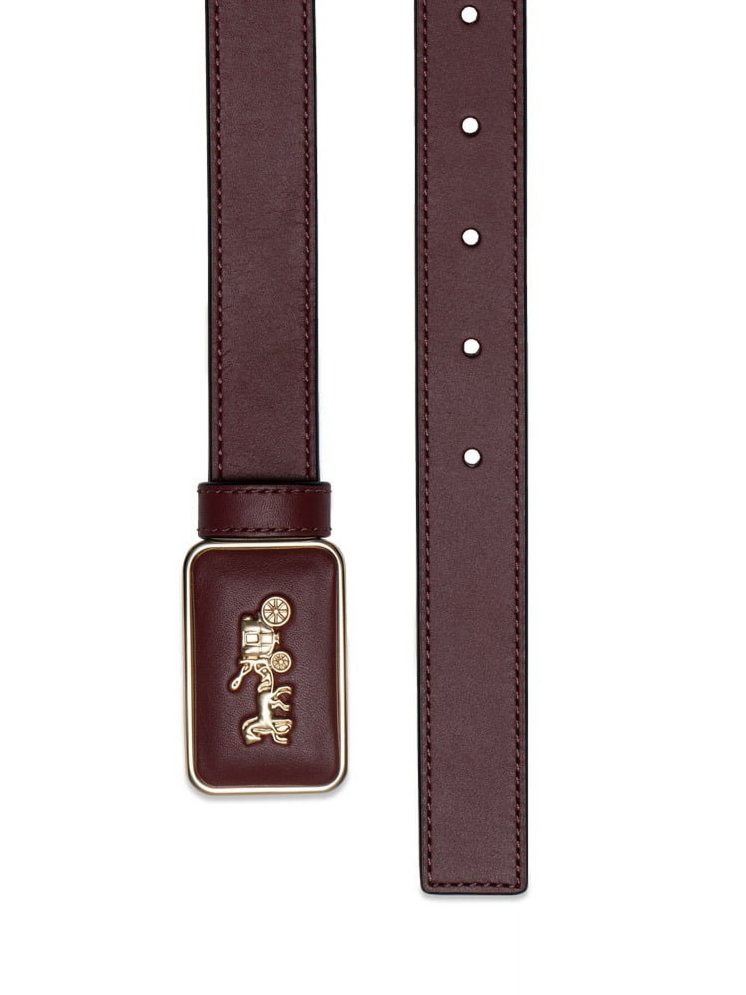 coach grace plaque buckle belt