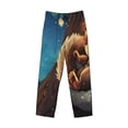 thumbnail image 6 of Daiia Squirrel Sleeping In Tree Men's Sleep Pant with Pockets and Drawstring,Pajama Pants-Small, 6 of 9