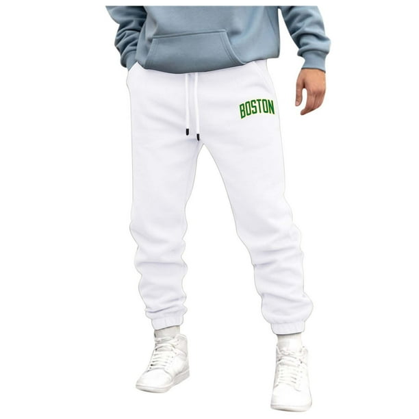 Pantalones deportivos holgados de punto para hombre, para otoño-invierno, estilo urbano