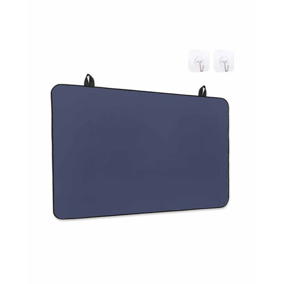 Stove Top Covers for Electric Stove, Pure Dark Blue Glass Stovetop Cover Protector, Simple Solid Color Induction Cooktop Protector Oven Mat for Kitchen Countertop 24"x21"
