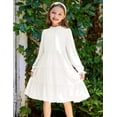 thumbnail image 4 of Arshiner Flower Girl Dress Party Wedding Fancy Fall Long Sleeve Tween Christmas Dresses, 4 of 8