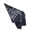 thumbnail image 6 of Motique Accessories Navy Paisley Bandana 22-inch 100% Cotton, 6 of 6
