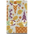 thumbnail image 4 of Serafina Home Fall Garden Gnomes Vinyl Flannel Back Tablecloth: Farmhouse Pumpkin Sunflowers Orange Gingham Background, Happy Fall from Our Gnome to Yours (52" x 90" inch, Rectangle), 4 of 6