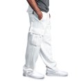 thumbnail image 3 of Imcute Men Jogger Heavy weight Fleece Cargo Pocket Sweatpants, 3 of 4