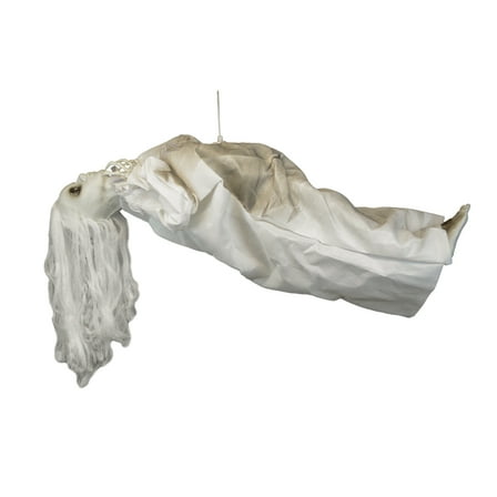 Scary Floating Possessed Girl Moaning LED Light Up Chest Animatronics Outdoor Hanging Halloween Party Decorations