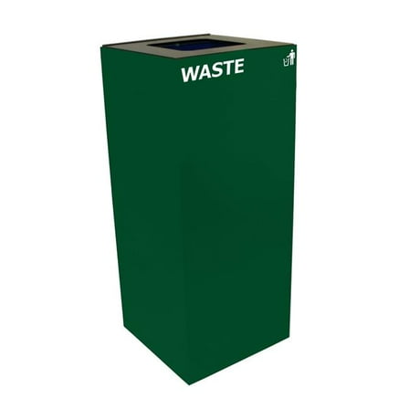 Witt Industries 36GC03-GN 36 gal Recycle Unit with Square Opening, Green