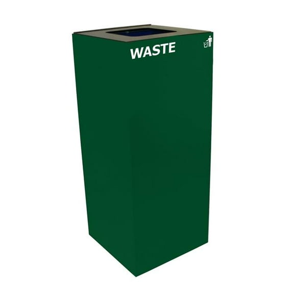 Witt Industries 36GC03-GN 36 gal Recycle Unit with Square Opening, Green