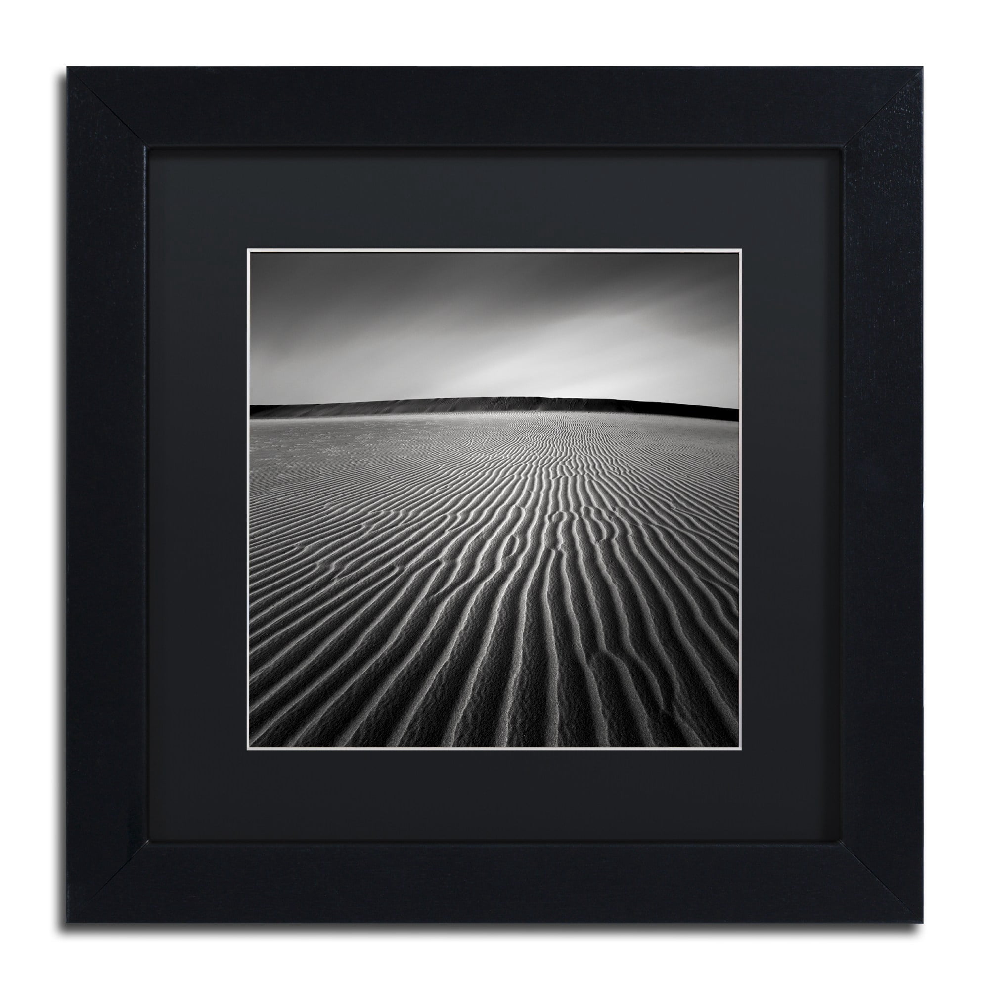 Trademark Fine Art "Ripples" Canvas Art by Dave MacVicar, Black Matte, Black Frame