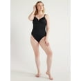 thumbnail image 2 of Time and Tru Women's and Women's Plus V Wire One Piece Swimsuit, Sizes XS-3X, 2 of 5